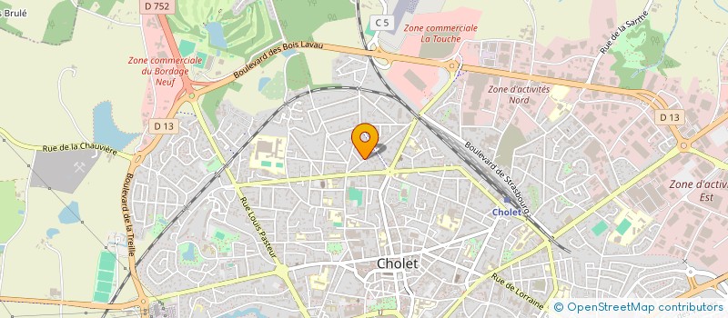 localisation de l'entreprise MADAME ANNE BERNARD à CHOLET