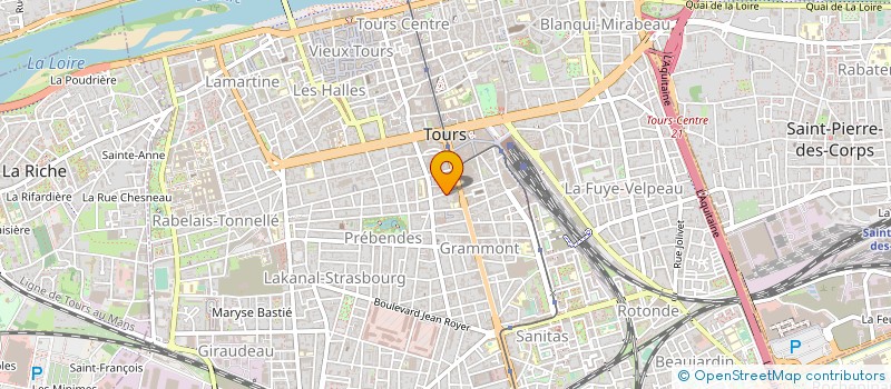 localisation de l'entreprise MADAME ANNE BERNARD  TOURS