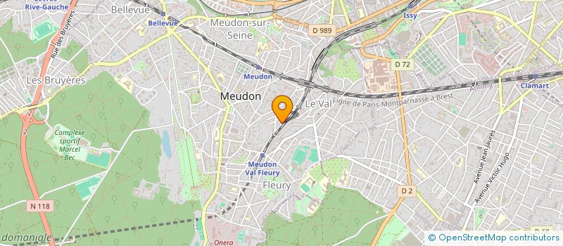 localisation de l'entreprise MADAME ANNE BERNARD DE LAVERNETTE à MEUDON