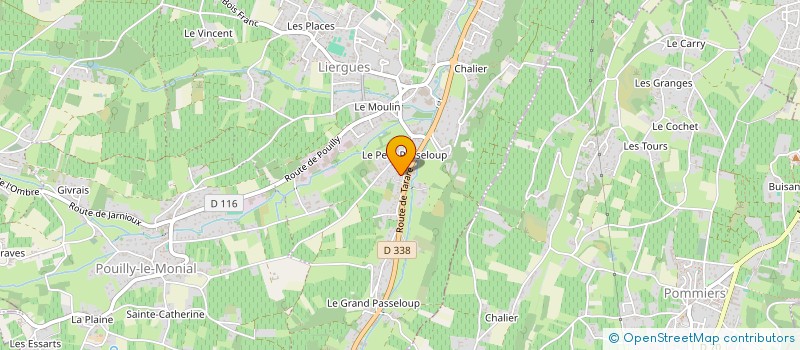 localisation de l'entreprise MADAME ANNE BERNARDET à PORTE-DES-PIERRES-DOREES