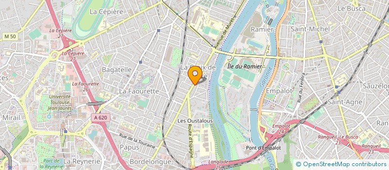 localisation de l'entreprise MADAME ANNE BERNELAS  TOULOUSE