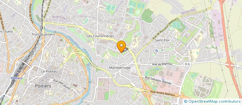localisation de l'entreprise MADAME ANNE BERTHOME  POITIERS