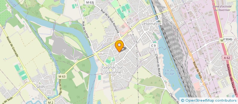 localisation de l'entreprise MADAME ANNE BERTHOUD à GAGNAC-SUR-GARONNE