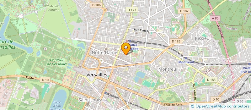 localisation de l'entreprise MADAME ANNE BERTIN à VERSAILLES
