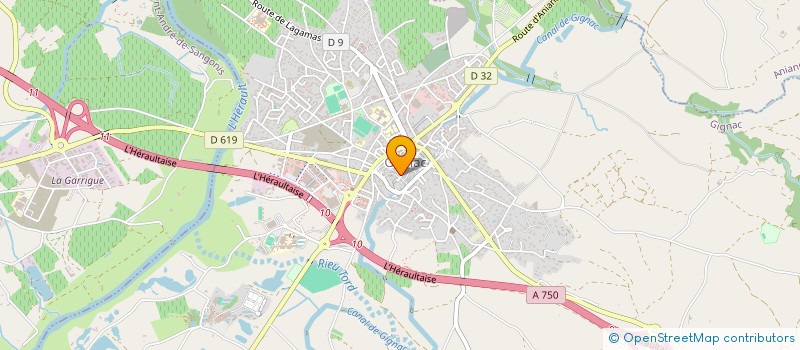 localisation de l'entreprise MADAME ANNE BERUBE  GIGNAC