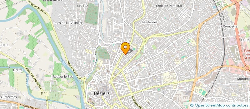 localisation de l'entreprise MADAME ANNE BERY  BEZIERS