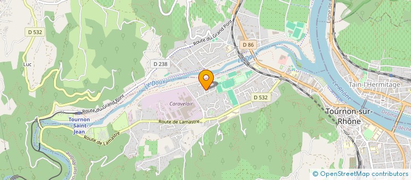 localisation de l'entreprise MADAME ANNE BESSEAS à TOURNON-SUR-RHONE