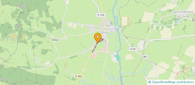 localisation de l'entreprise MADAME ANNE BESSON  JONCY