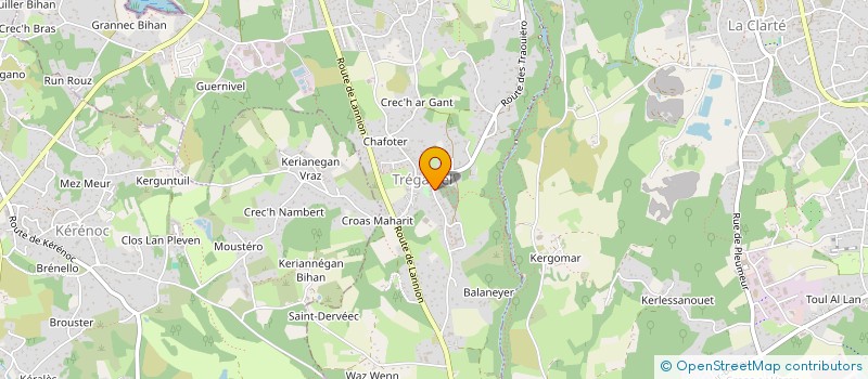 localisation de l'entreprise MADAME ANNE BEURIER  TREGASTEL