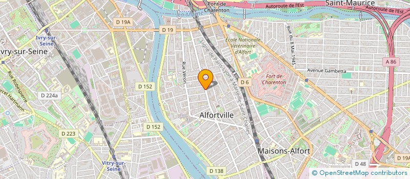 localisation de l'entreprise MADAME ANNE BIGOU à ALFORTVILLE