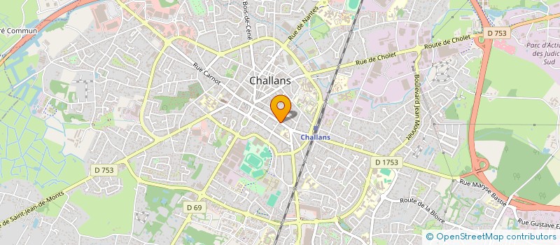 localisation de l'entreprise MADAME ANNE BILLAUD à CHALLANS