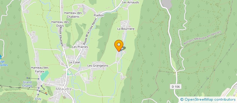 localisation de l'entreprise MADAME ANNE BILLAULT  AUTRANS-MEAUDRE EN VERCORS