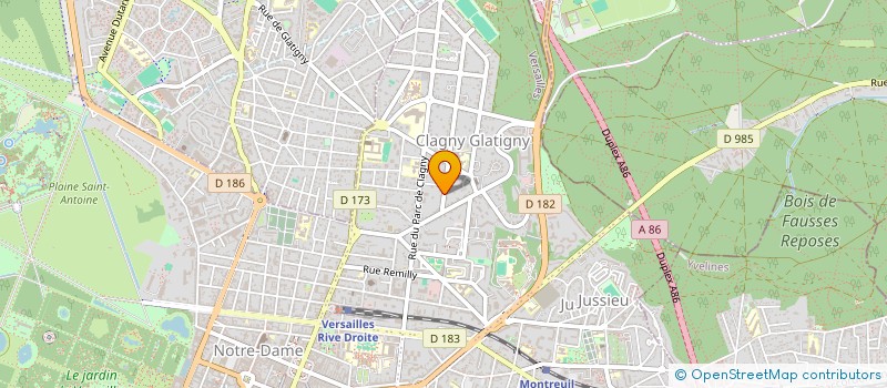 localisation de l'entreprise MADAME ANNE BILLOT à VERSAILLES