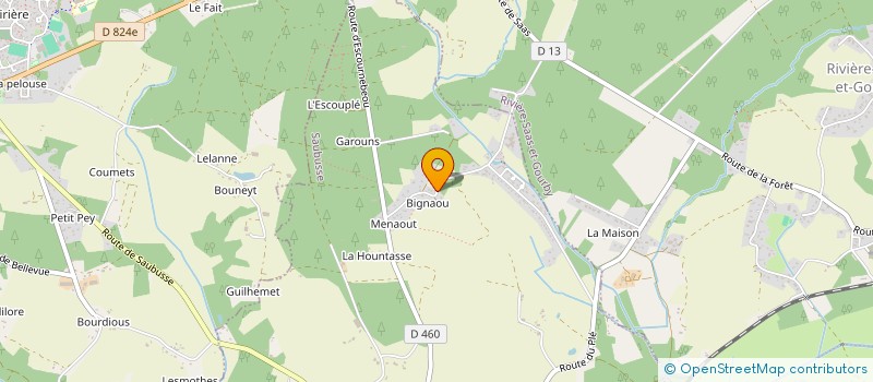 localisation de l'entreprise MADAME ANNE BISEL  SAUBUSSE