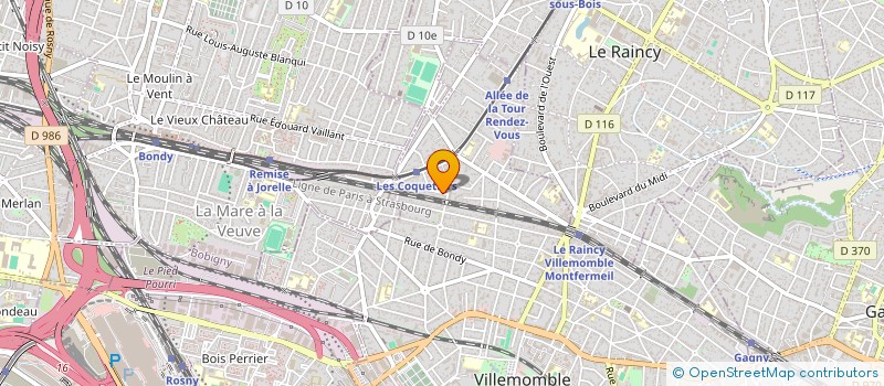 localisation de l'entreprise MADAME ANNE BISSEUX à VILLEMOMBLE