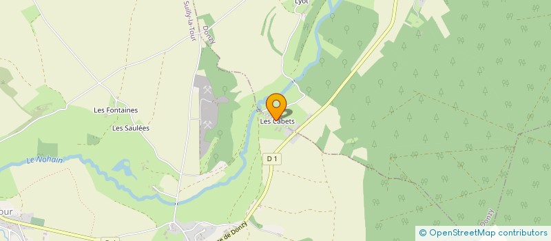 localisation de l'entreprise MADAME ANNE BLAISE  DONZY