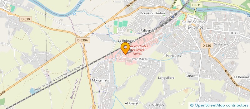 localisation de l'entreprise MADAME ANNE BLANC à SAINT-SULPICE-LA-POINTE