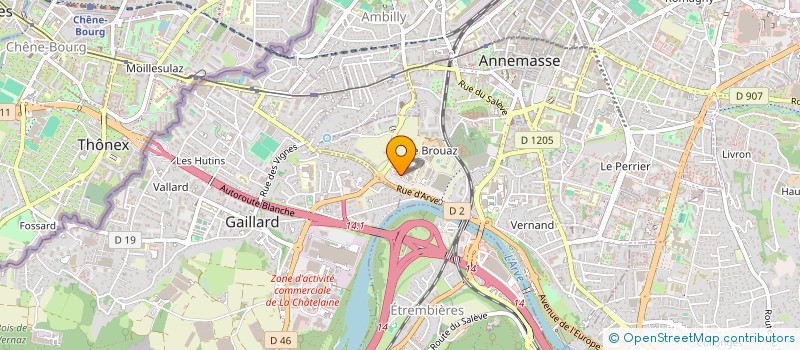 localisation de l'entreprise MADAME ANNE-BLANDINE BOUTIN  ANNEMASSE