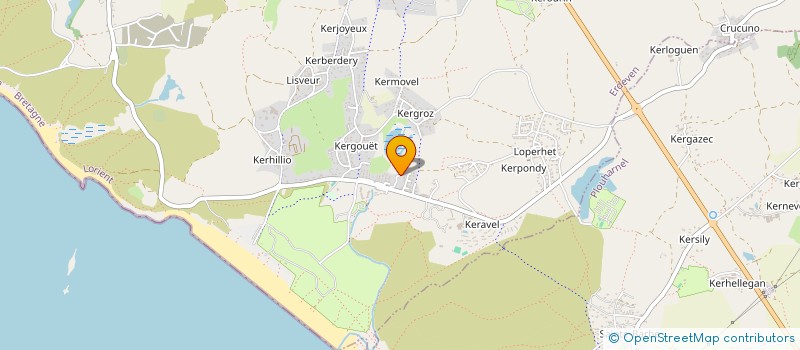 localisation de l'entreprise MADAME ANNE BLAQUIERE  ERDEVEN