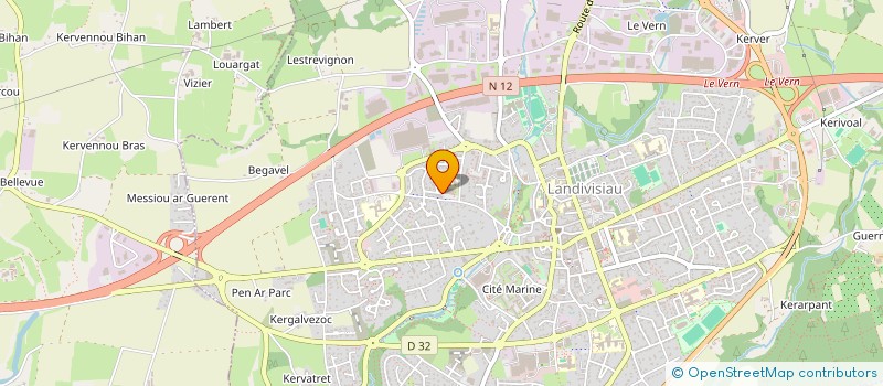 localisation de l'entreprise MADAME ANNE BLEAS  LANDIVISIAU