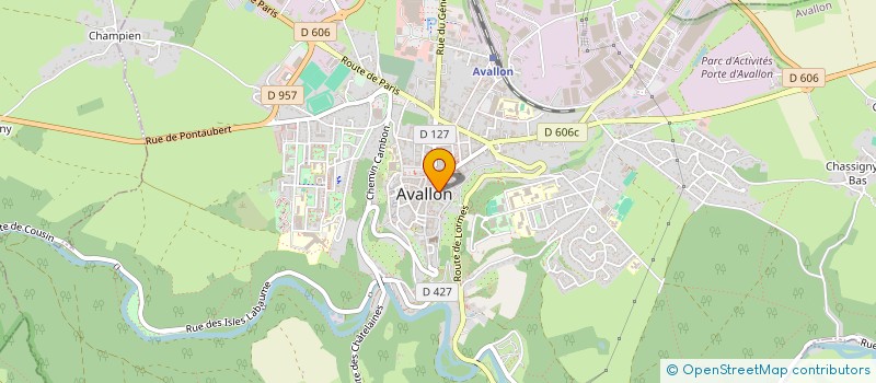 localisation de l'entreprise MADAME ANNE BOBIN  AVALLON