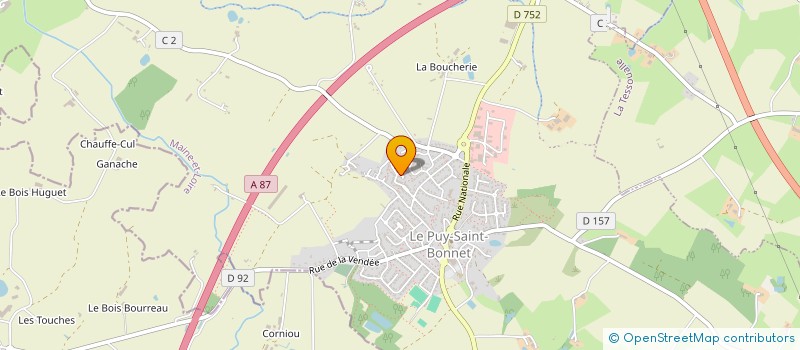 localisation de l'entreprise MADAME ANNE BOCHEREAU à CHOLET