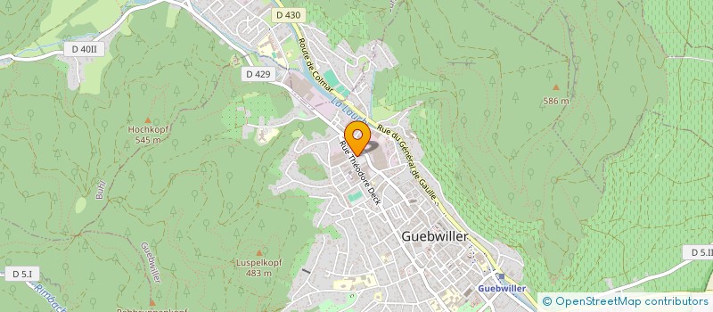 localisation de l'entreprise MADAME ANNE BOCQUET  GUEBWILLER