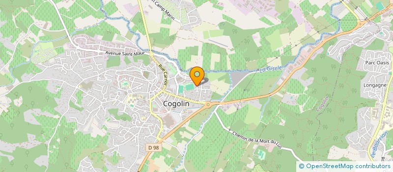 localisation de l'entreprise MADAME ANNE BODIGER  COGOLIN