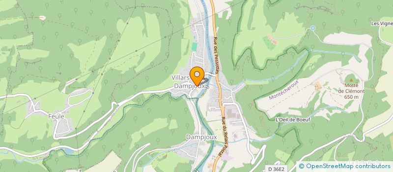 localisation de l'entreprise MADAME ANNE BOILLOT  VILLARS-SOUS-DAMPJOUX