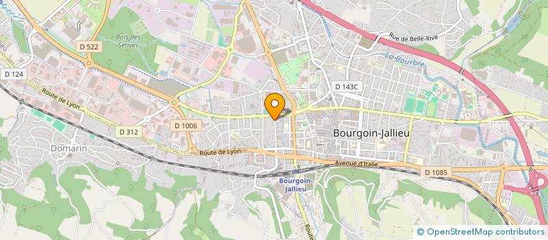 localisation de l'entreprise MADAME ANNE BOIZOT  BOURGOIN-JALLIEU