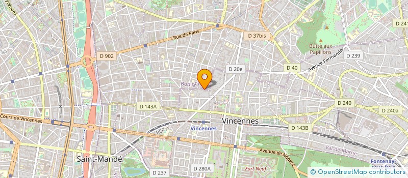 localisation de l'entreprise MADAME ANNE BOLLORE  MONTREUIL