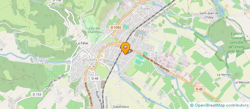 localisation de l'entreprise MADAME ANNE BOLMONT  TULLINS