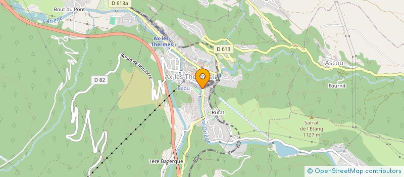 localisation de l'entreprise MADAME ANNE BONAFE à AX-LES-THERMES