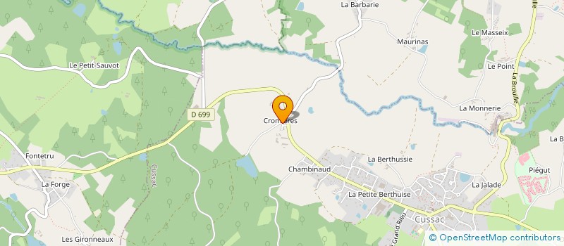 localisation de l'entreprise MADAME ANNE BOND à CUSSAC