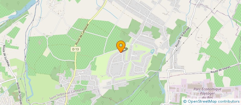 localisation de l'entreprise MADAME ANNE BONDET DE LA BERNARDIE  SAINT-SULPICE-ET-CAMEYRAC