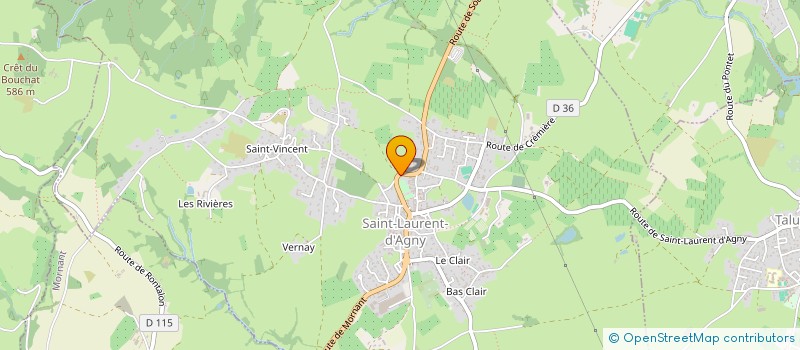 localisation de l'entreprise MADAME ANNE BONJOUR  SAINT-LAURENT-D'AGNY