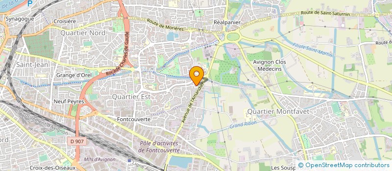 localisation de l'entreprise MADAME ANNE BONNEFOND  AVIGNON