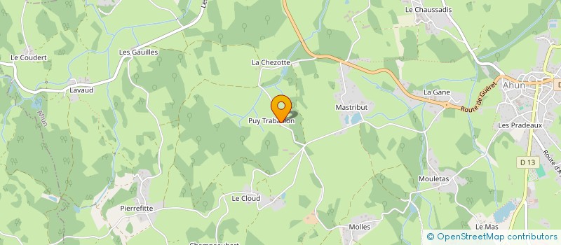 localisation de l'entreprise MADAME ANNE BONTEMPS  AHUN