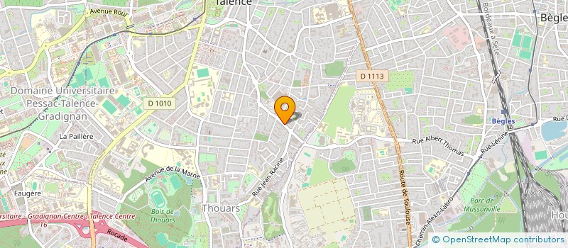 localisation de l'entreprise MADAME ANNE BONVIN  TALENCE