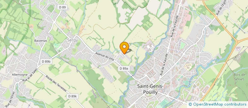 localisation de l'entreprise MADAME ANNE BONVIN  SERGY