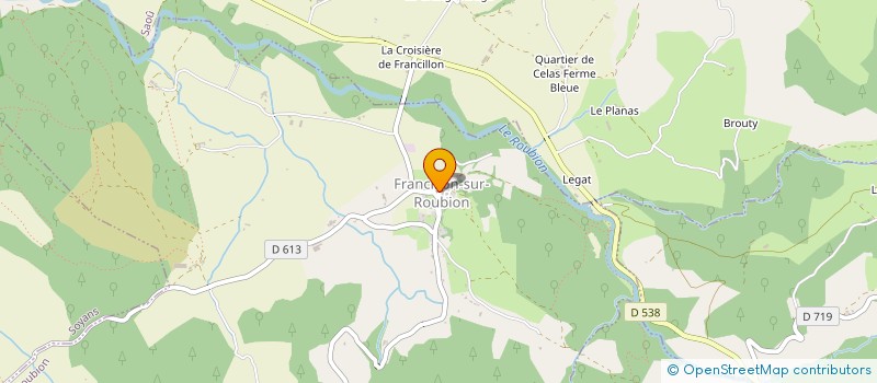 localisation de l'entreprise MADAME ANNE BOREL à FRANCILLON-SUR-ROUBION