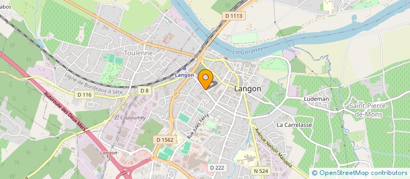 localisation de l'entreprise MADAME ANNE BOREL  LANGON