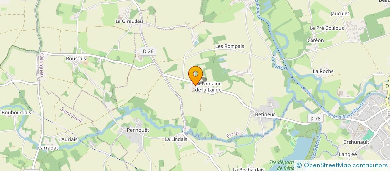 localisation de l'entreprise MADAME ANNE BOSCHET  EVRAN