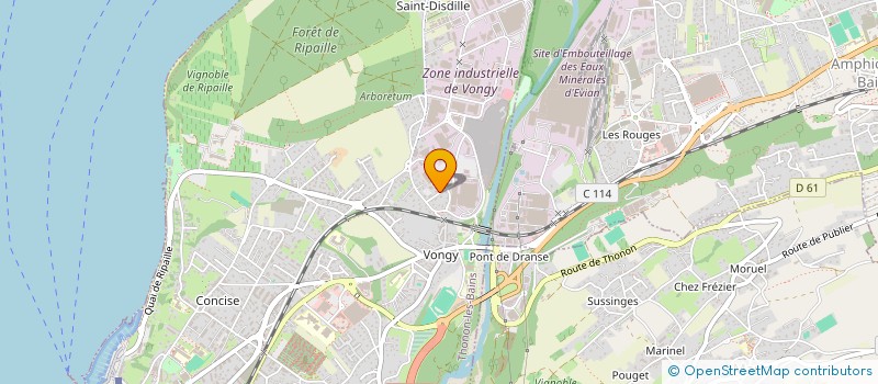 localisation de l'entreprise MADAME ANNE BOSON à THONON-LES-BAINS