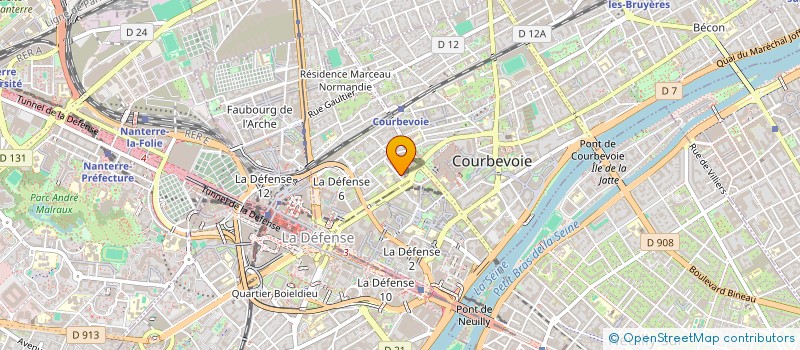 localisation de l'entreprise MADAME ANNE BOST à COURBEVOIE