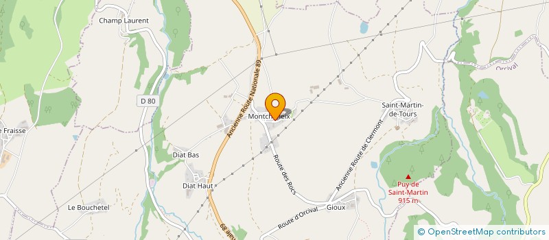 localisation de l'entreprise MADAME ANNE BOUCHEIX  ROCHEFORT-MONTAGNE