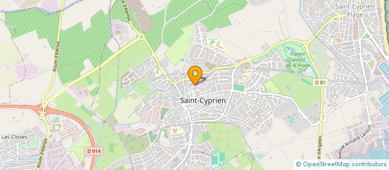 localisation de l'entreprise MADAME ANNE BOUCHEND'HOMME  SAINT-CYPRIEN