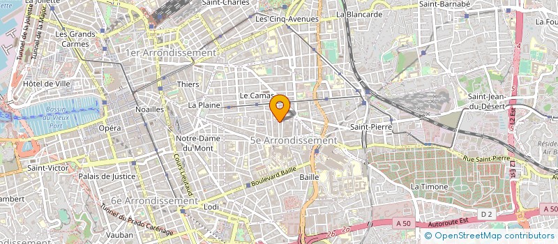 localisation de l'entreprise MADAME ANNE BOUCRAUT à MARSEILLE