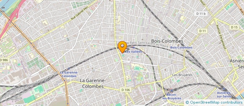 localisation de l'entreprise MADAME ANNE BOUET à LA GARENNE-COLOMBES
