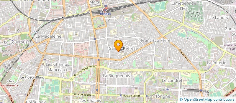 localisation de l'entreprise MADAME ANNE BOUETE  RENNES